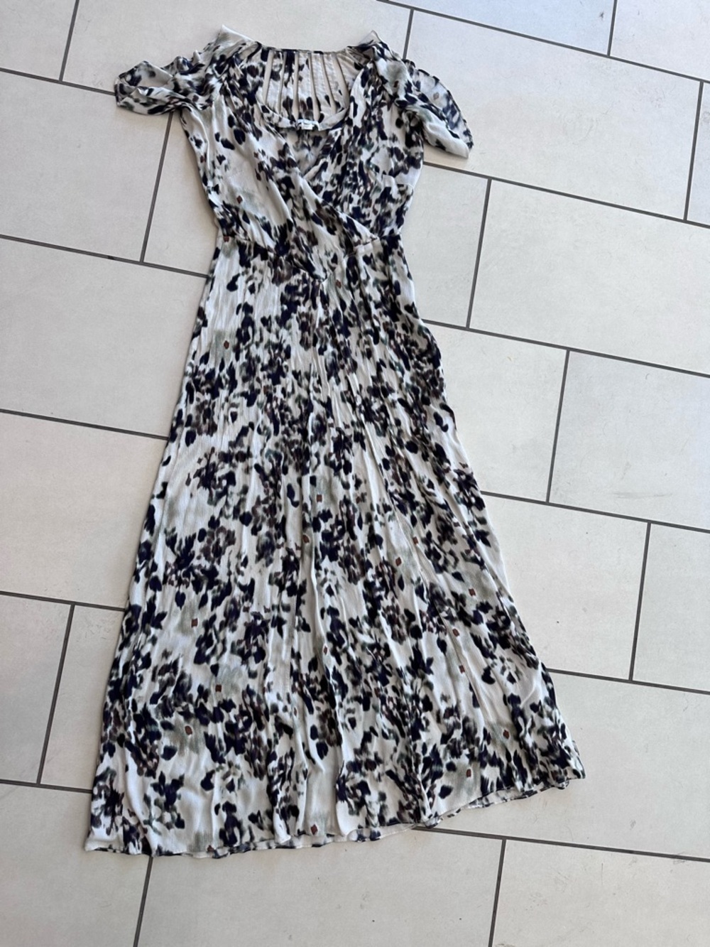 Intropia maxi dress with cut out detailing and slit